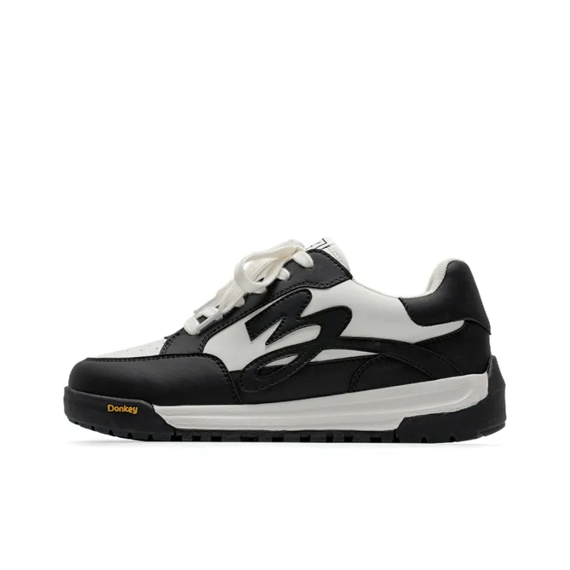Mule Donkey Breathable Height Increasing Low Top Casual Shoes Unisex Black White-0