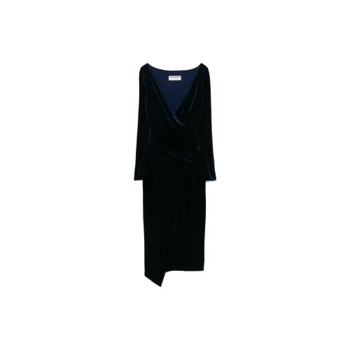 CHIARA BONI La Petite Robe Long-Sleeved Dresses Women's Midnight Blue