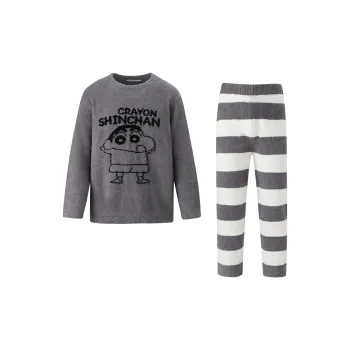 QINZUIMAO Pajama Set Men's Castle Gray