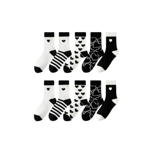 Lan Miao Mid Calf Socks Women's 10 Pack