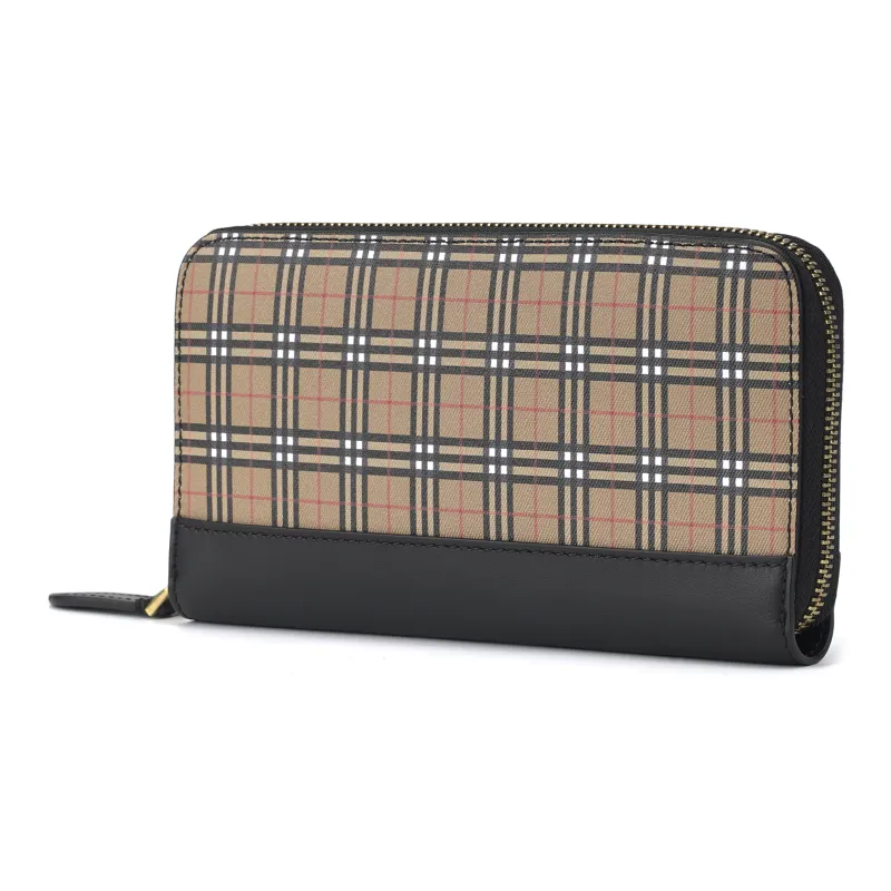 Burberry PVC Wallet Women's Classical Style Yellow-3