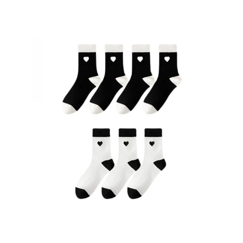 Lan Miao Mid Calf Socks Women's 7 Pack-1