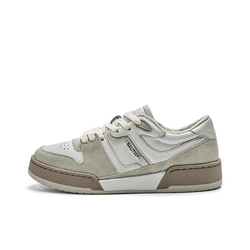 NAUTICA Slip Resistant, Abrasion Resistant, Breathable Low Top Casual Shoes Women's Beige-0