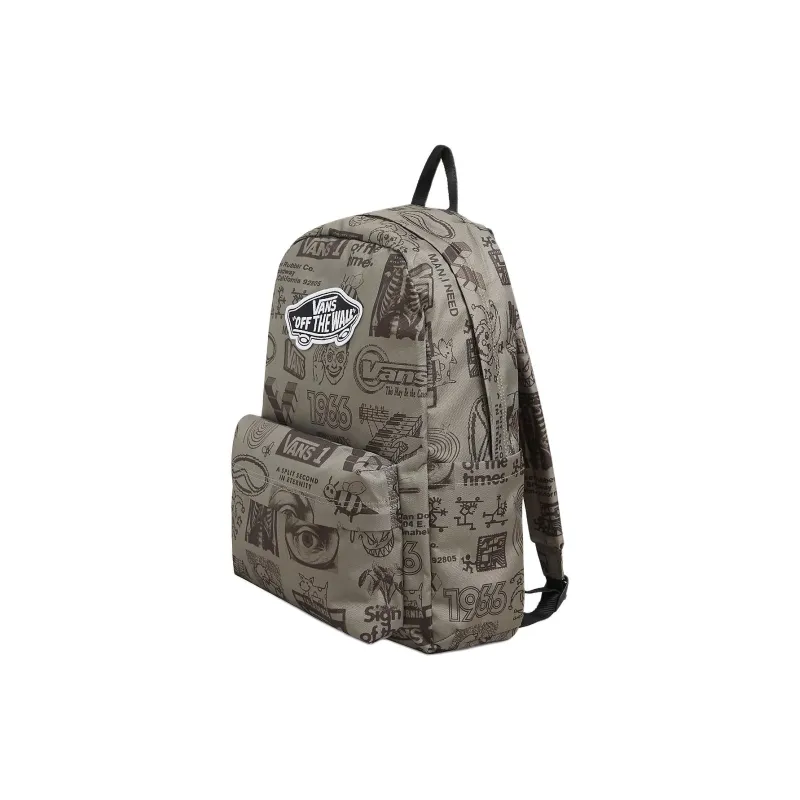 Vans Polyester Backpack Unisex Brown-2