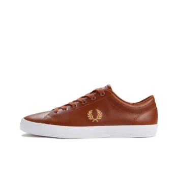 FRED PERRY Low Top Skateboard Shoes Men's Tan