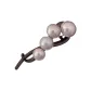 Pink Purple Bead Twist Clip