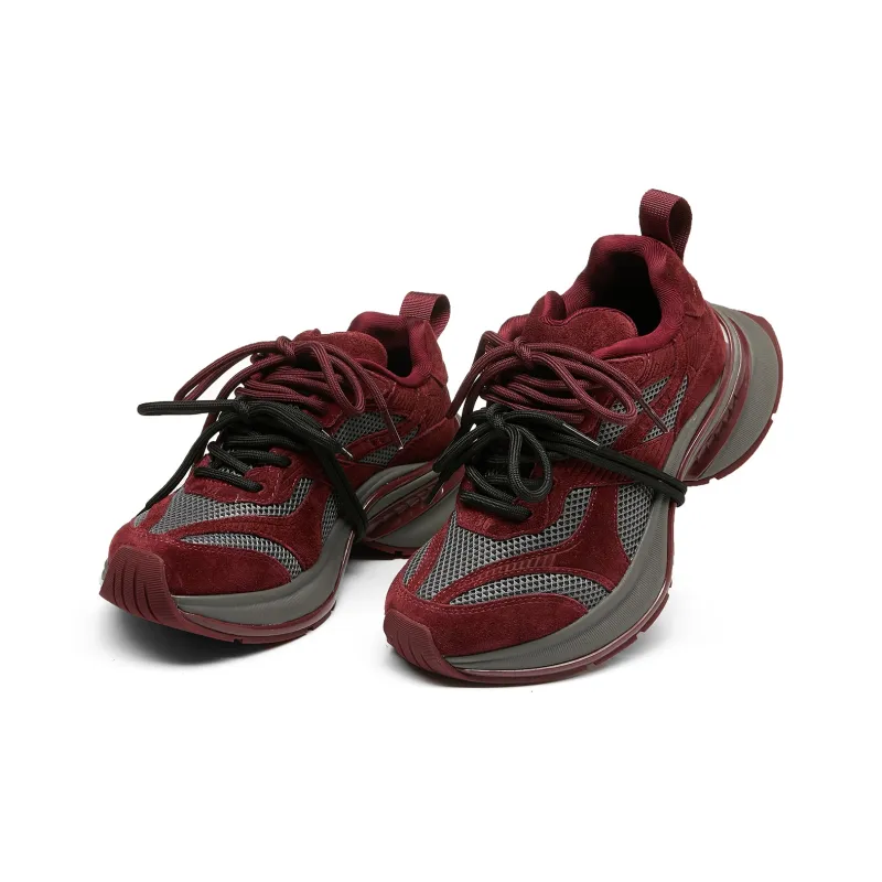 LEECAT STUDIO Anti-Slip Wear-Resistant Breathable Lightweight Height Increasing Low-Top Chunky Sneakers Women's-3