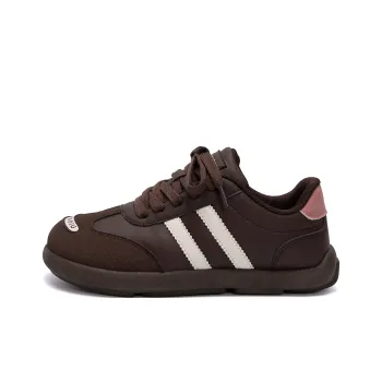 HUANQIU Height Increasing Wear Resistant Low Top Casual Shoes Women's Brown