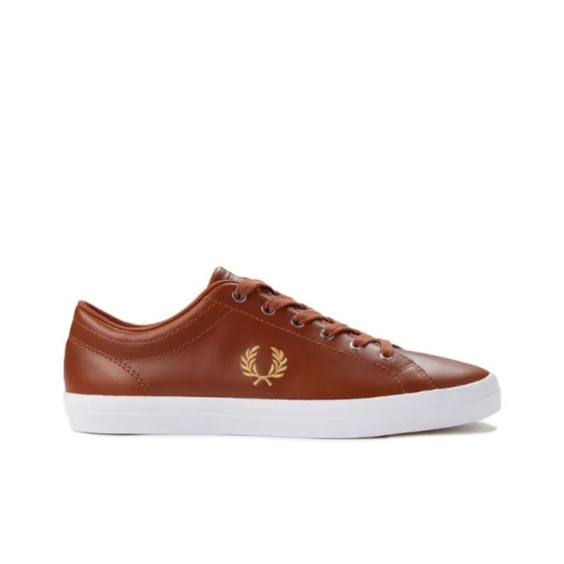 FRED PERRY Low Top Skateboard Shoes Men's Tan-1