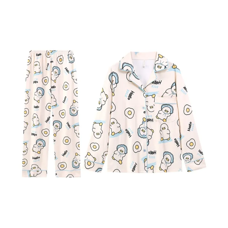 DanceBees Pajama Set Women's Ecru-0