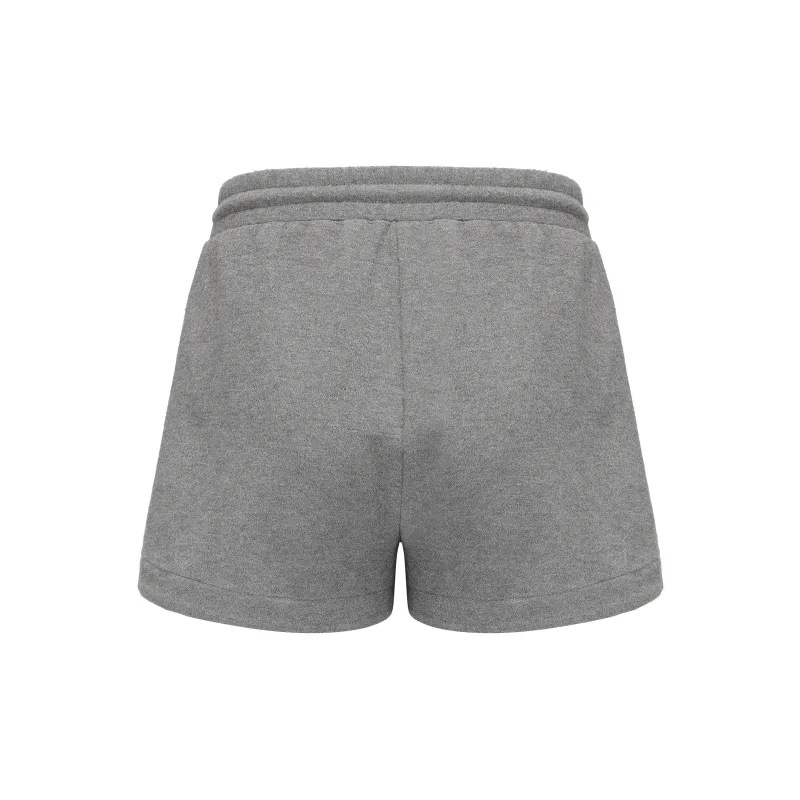 CHIWAWAMEME Casual Shorts Women's Shimmer Starry Gray-1