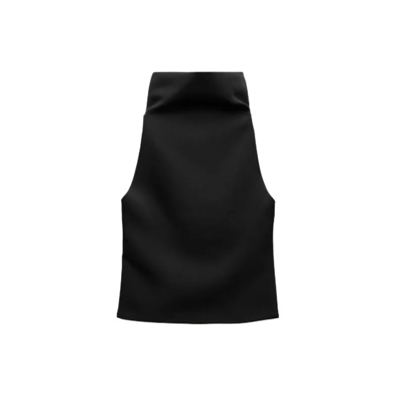 ZARA ZW Series Tank Tops Women's Black-1