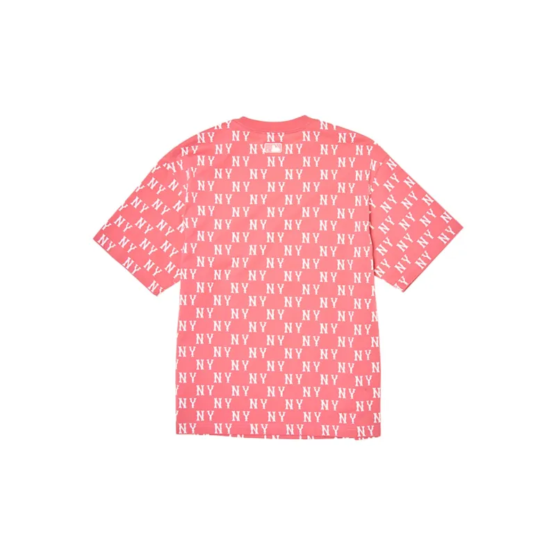 MLB Classic MonogramNew York Yankees T Shirt Unisex Pink-1
