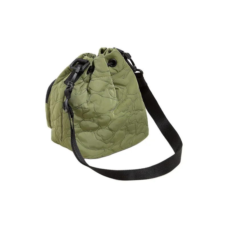 Vans Nylon Bucket Bag, Shoulder Bag, Crossbody Bag Regular Unisex Army Green-2