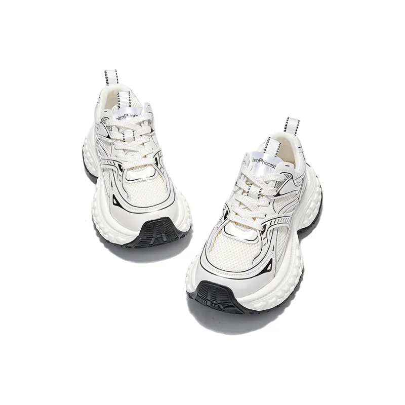 A Poinsettia Princess Low Top Chunky Sneakers Women's-9