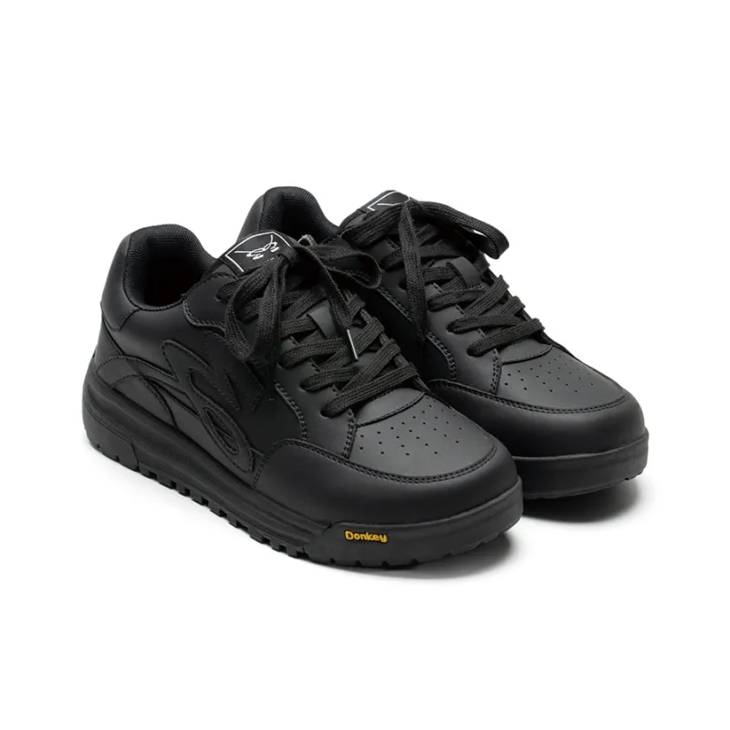 Mule Donkey Low Top Casual Shoes Unisex Black-3