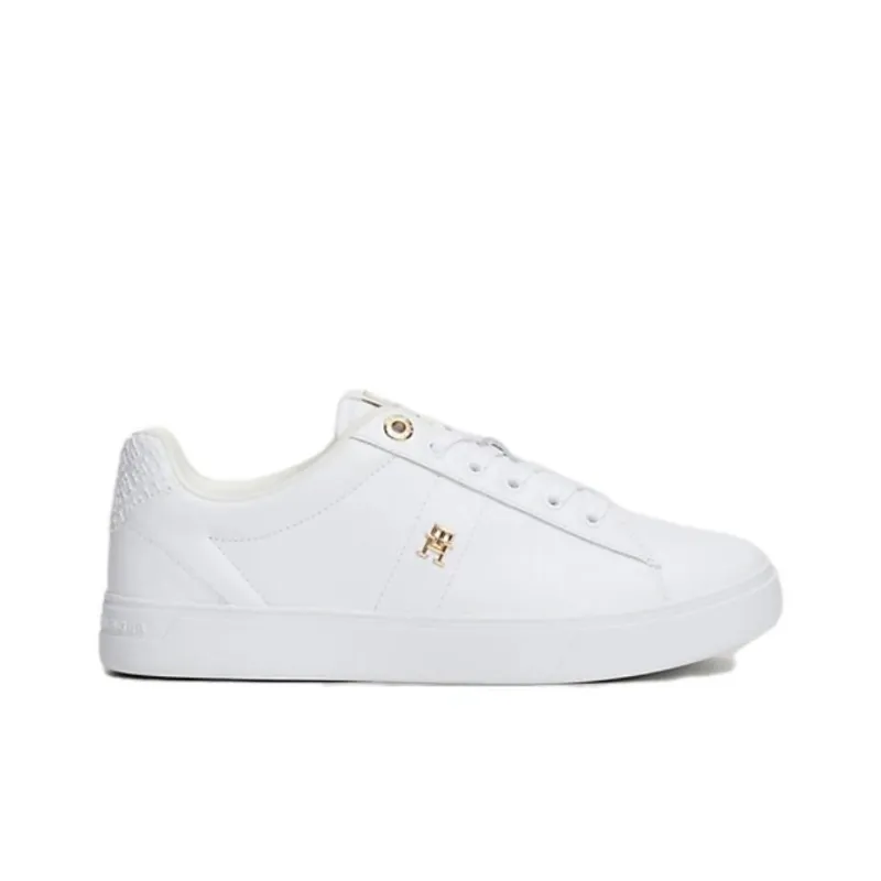 Tommy Hilfiger Low Top Skateboard Shoes Women's White-1