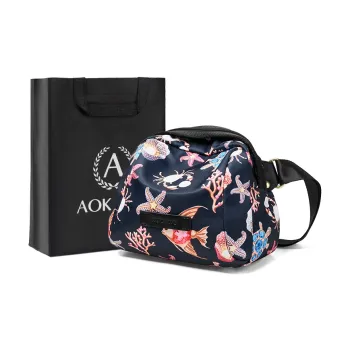 AOKANG Fabric Dome Bag Sling Bag Shoulder Bag Crossbody Bag Turtle Bag Commuter Bag Regular Women's Sapphire Blue/Khaki