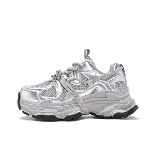 MXGM Cushioned Anti Slip And Wear Resistant Lightweight Low Top Chunky Sneakers Women's