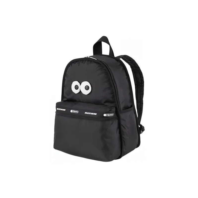 Skechers LeSportsac Collaboration Fabric Backpack Regular Unisex Carbon Black-1