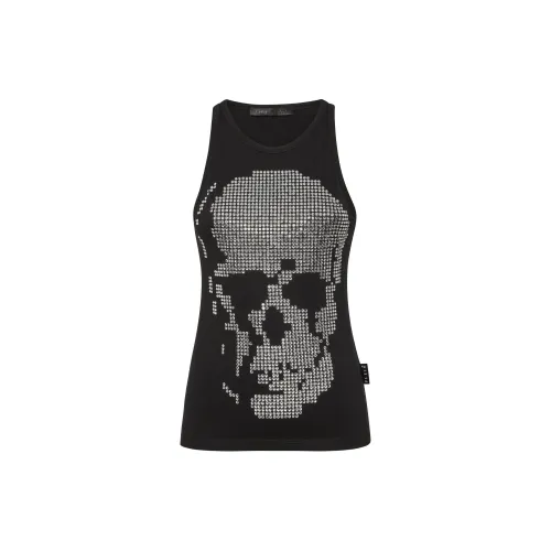 PHILIPP PLEIN Tank Tops Women's Black