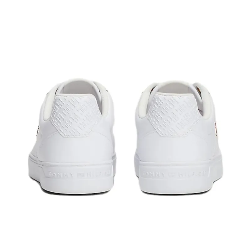 Tommy Hilfiger Low Top Skateboard Shoes Women's White-4