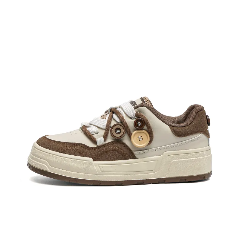 TUOPIN Anti Slip Wear Resistant Low Top Skateboard Shoes Women's White Blue-8