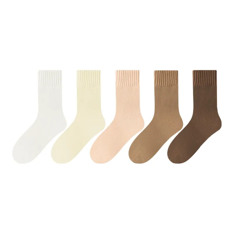 MADALLO Mid Calf Socks Women's 5 Pack-13