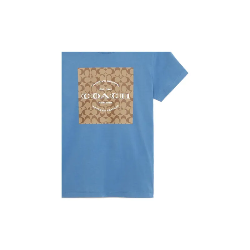COACH SS23 Regular T Shirt Women's Blue-5