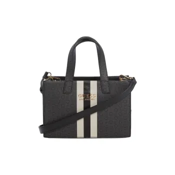 GUESS Artificial Leather Tote Bag Shopping Bag Shoulder Bag Crossbody Bag Handbag Mini Women's Black