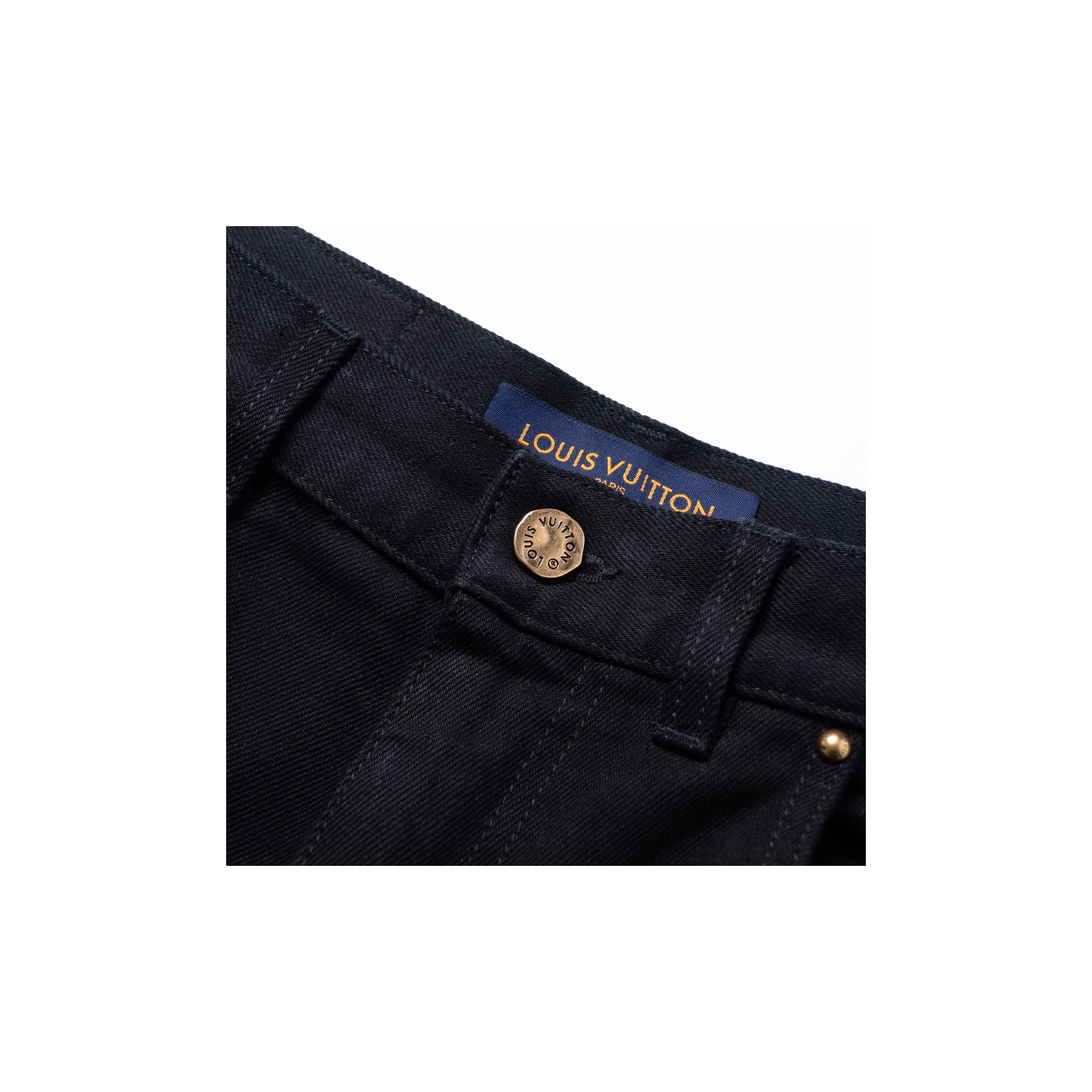 LOUIS VUITTON Monogram Detail Carpenter Denim Pants - Cheap LOUIS VUITTON Monogram Detail Carpenter Denim Pants - Cheap