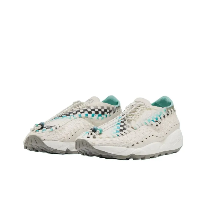 Nike Air Footscape Anti Slip Wear Resistant Low Top Casual Shoes Unisex White Green-2
