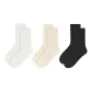 [3 Pack]Milk White+Beige+Black