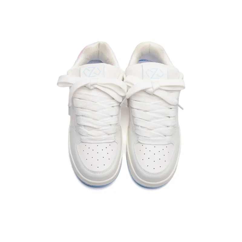 OAOQ Cushioning Height Increasing Abrasion Resistant Lightweight Mat Low Top Casual Shoes Unisex-45