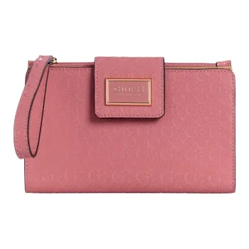 GUESS Artificial Leather Cell Phone Pouch Storage Bag Women's Pink