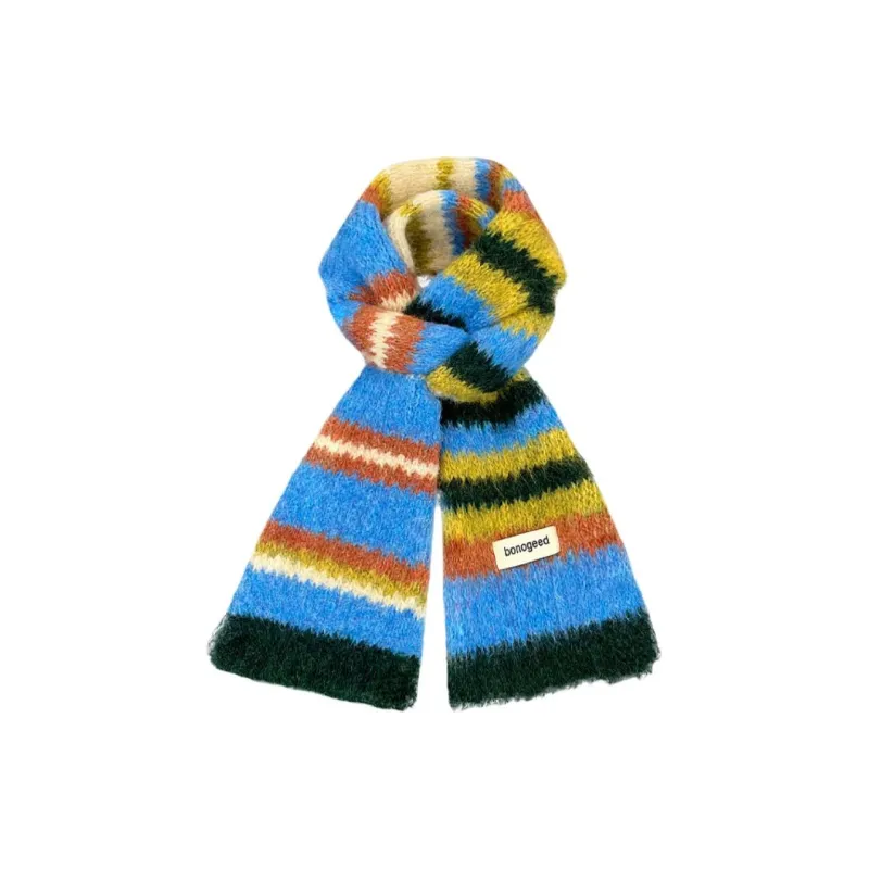 JEANSWEST Wool Blend Knit Scarves Unisex-3