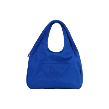 PRADA Hobo Canvas Hobo Bag Canvas Bag One Shoulder Handbag Regular Men's Cobalt Blue