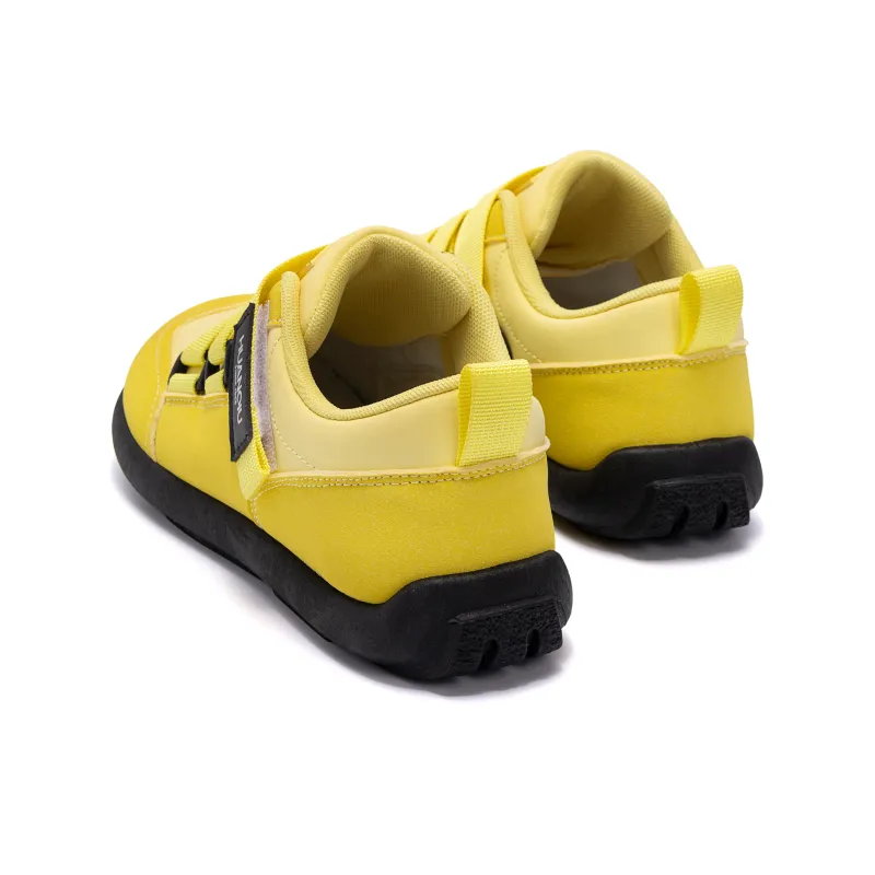 HUANQIU Balanced And Non slip Low Top Skateboard Shoes Women's Yellow-4