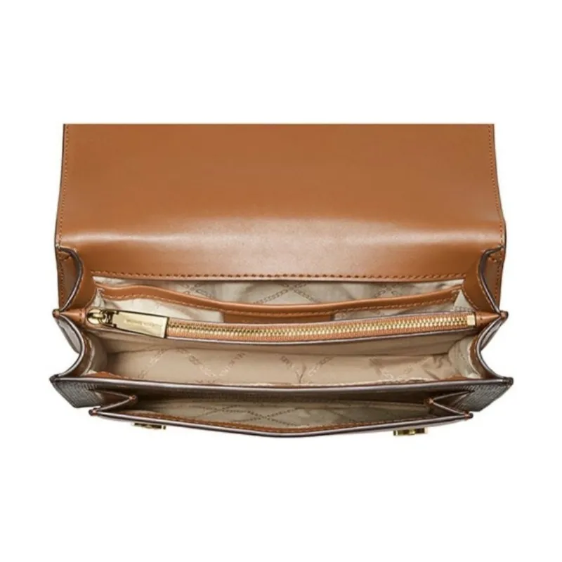 MICHAEL KORS Jade Canvas Crossbody Bag, Shoulder Bag Tubas Women's Dark Brown-3