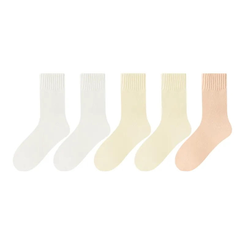 MADALLO Mid Calf Socks Women's 5 Pack-12