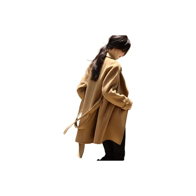 Mo Han Yi Mei Coat Women's Warm Camel-1