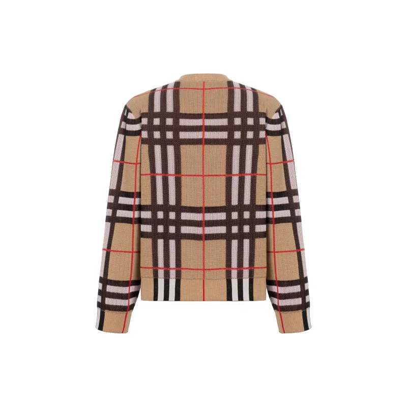 Burberry Check Technical Crewneck Sweater-1
