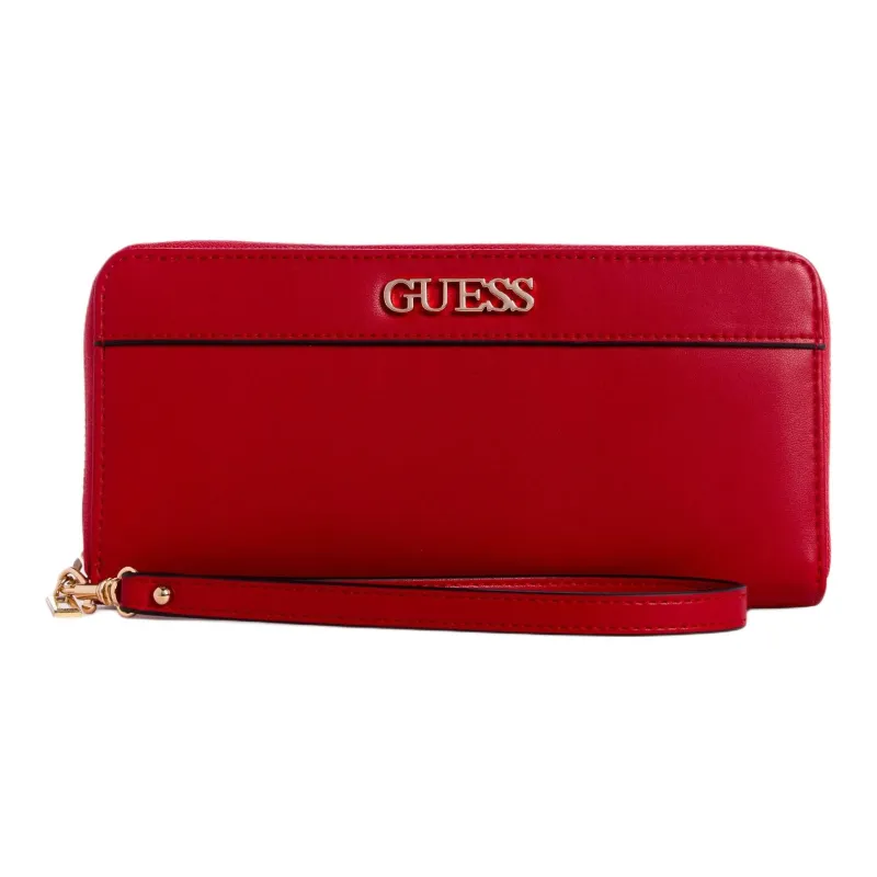 GUESS Artificial Leather Wallet Large Size Women's Red-0
