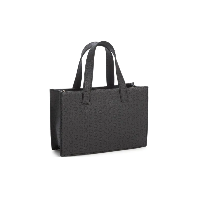 GUESS Artificial Leather Tote Bag Shopping Bag Shoulder Bag Crossbody Bag Handbag Mini Women's Black-1