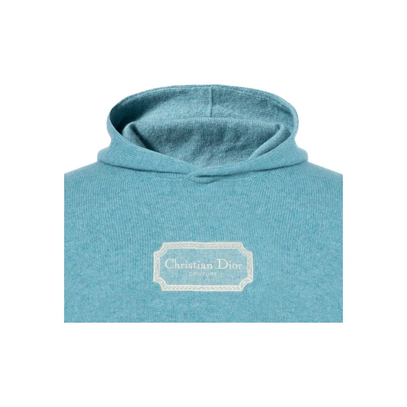 DIOR Logo Patch Long Sleeved Hoodie-2
