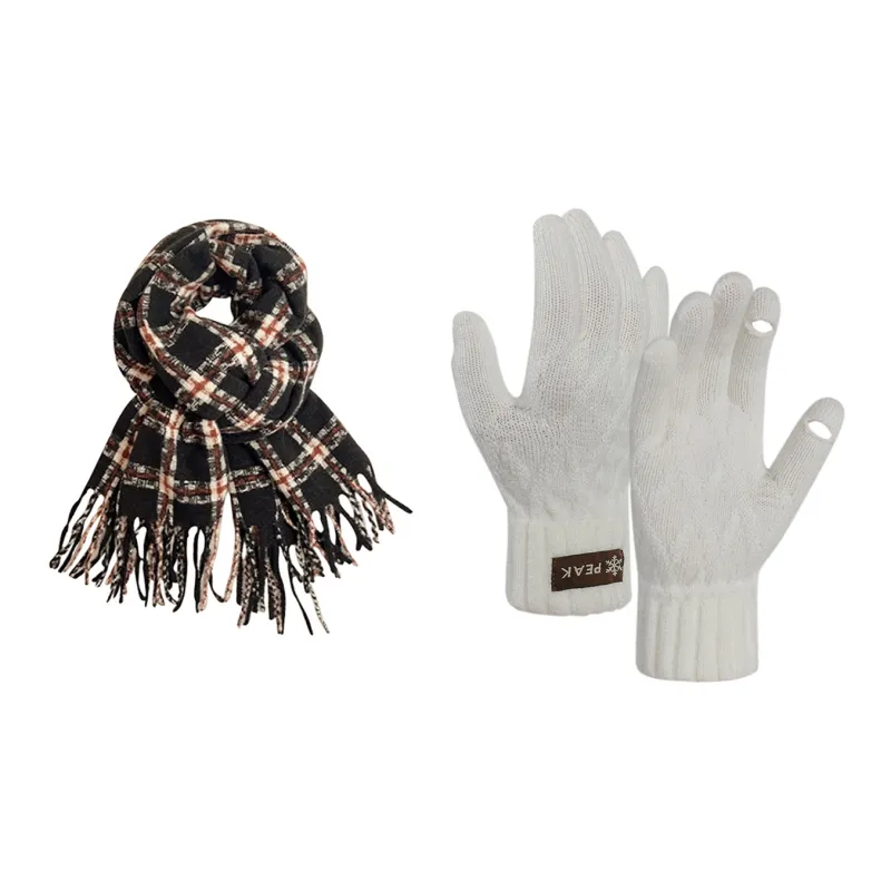 PEAK Acrylic Polyamide Polyester Knit Gloves Unisex-7