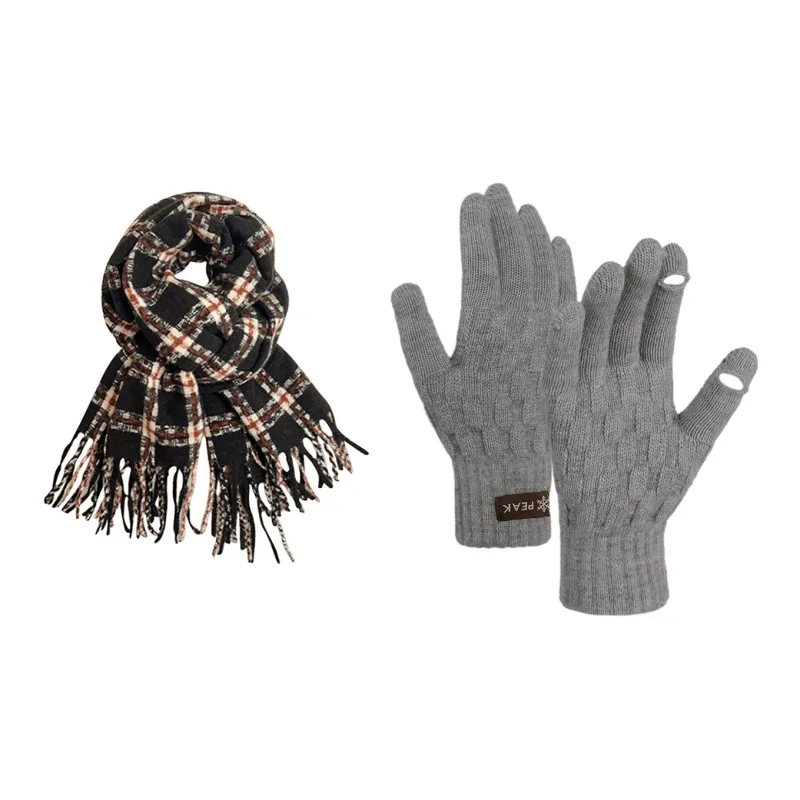 PEAK Acrylic Polyamide Polyester Knit Gloves Unisex-5