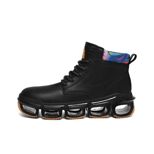 Comanier Cushioning, Slip Resistant, Abrasion Resistant, Waterproof, Thermal High Top Street Style Casual Men's