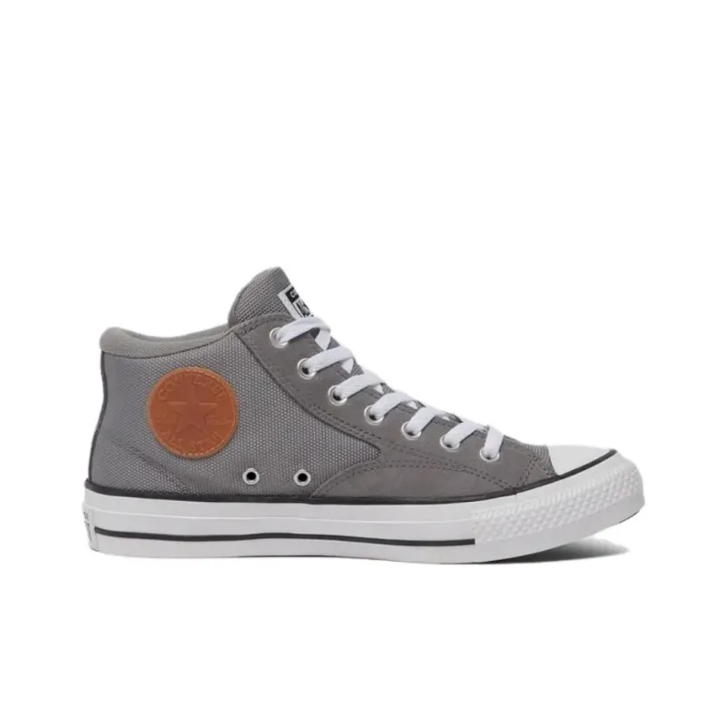 Converse All Star Anti Slip And Wear Resistant Breathable Mid Top Canvas Shoes Unisex Gray-1