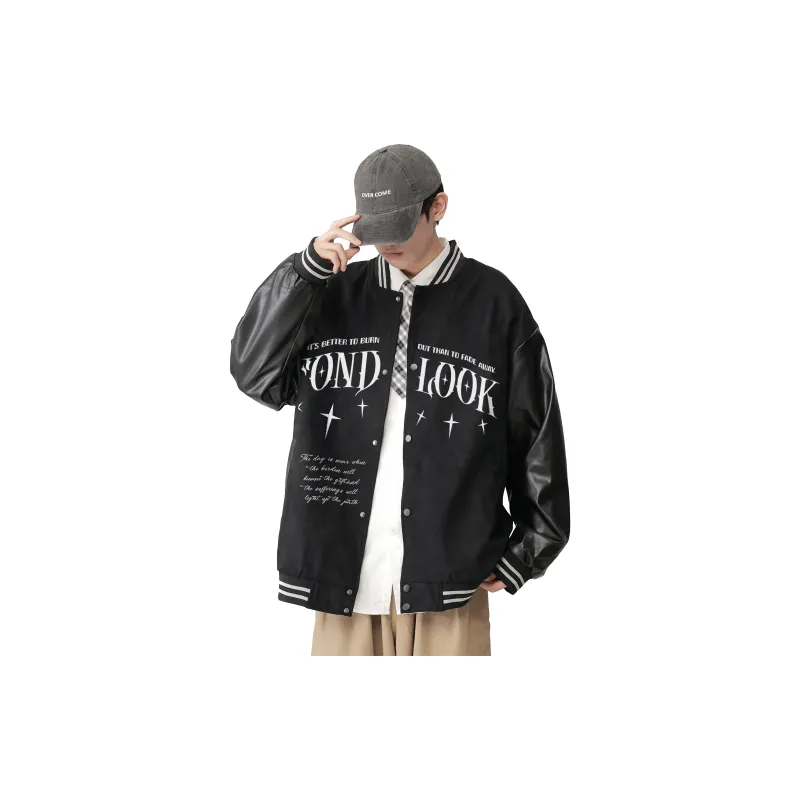 FONDLOOK Baseball Jacket Unisex-3
